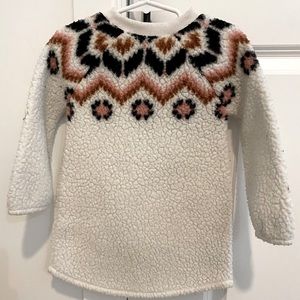 3T fleece sweater dress